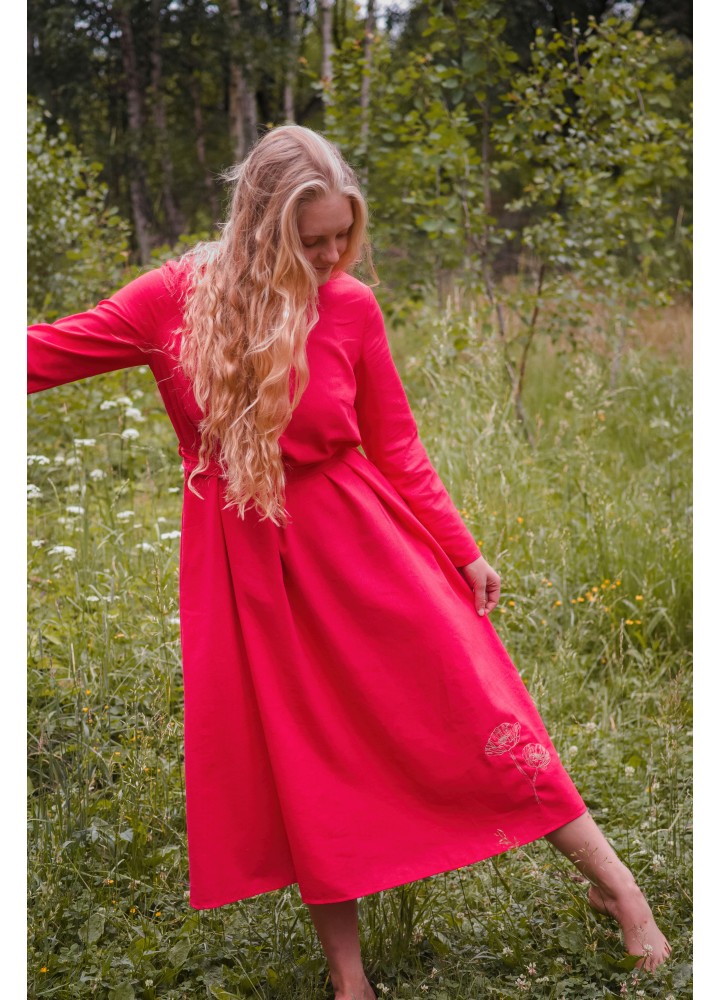 Льняное платье Василиса